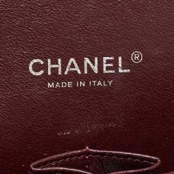 Pre Owned Chanel Black Quilted Caviar Leather Maxi Classic Double Flap Bag