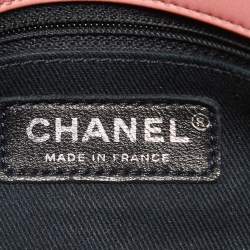 Pre Owned Chanel Pink Microquilted Leather Mini CC Flap Bag