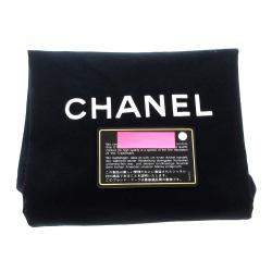 Pre Owned Chanel Black/White Leather Ligne Cambon Bag
