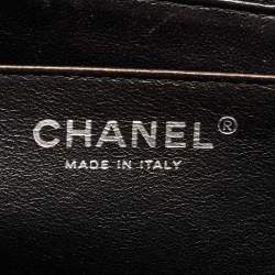 Pre Owned Chanel Black Quilted Caviar Leather Maxi Classic Single Flap Bag