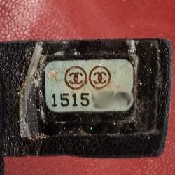 Pre Owned Chanel Red Bubble Quilted Leather Flap Shoulder Bag