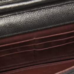 Chanel Black Quilted Caviar Leather Classic Wallet on Chain