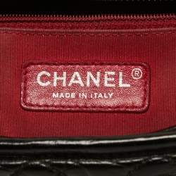 Pre Owned Chanel Black Quilted Aged Leather Medium Gabrielle Hobo