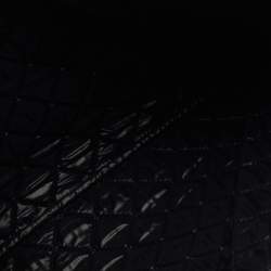 Pre Owned Chanel Gold/Black Caviar and Iridescent Leather Large O Case Clutch