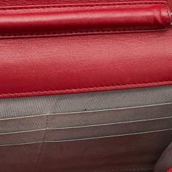 Chanel Red Caviar Leather CC Timeless Wallet on Chain