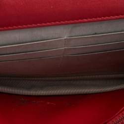 Chanel Red Caviar Leather CC Timeless Wallet on Chain