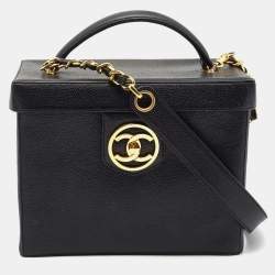 Chanel Vanity Case Crossbody Bag Caviar Leather WGH – RELUXE1ST