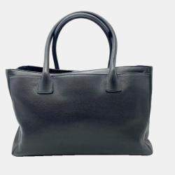 Pre Owned Chanel Black Caviar Leather Executive Tote Bag