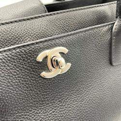 Pre Owned Chanel Black Caviar Leather Executive Tote Bag