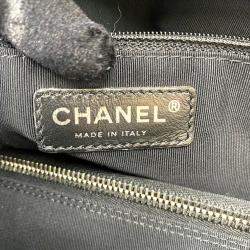 Pre Owned Chanel Black Caviar Leather Executive Tote Bag