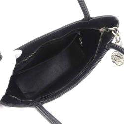 Pre Owned Chanel Black Caviar Leather Medallion Tote Bag