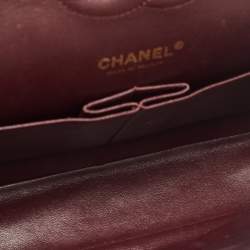 Pre Owned Chanel Black Quilted Leather Medium Classic Double Flap Bag