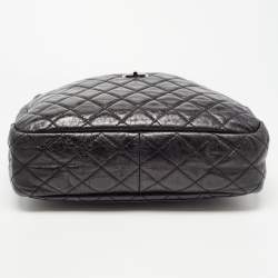 Pre Owned Chanel Black Quilted Calfskin Large Reissue Camera Bag