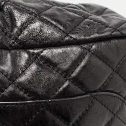Pre Owned Chanel Black Quilted Calfskin Large Reissue Camera Bag