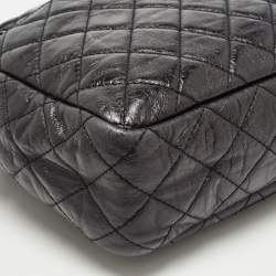 Pre Owned Chanel Black Quilted Calfskin Large Reissue Camera Bag