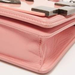 Pre Owned Chanel Pink Plexiglass and Leather Boy Brick Flap Bag