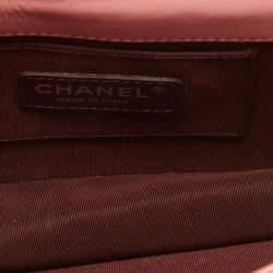 Pre Owned Chanel Pink Plexiglass and Leather Boy Brick Flap Bag