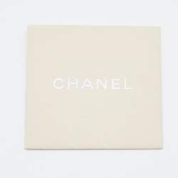 Pre Owned Chanel Metallic Beige/Red Quilted Jersey and Leather LA Bag