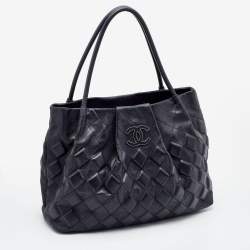 Pre Owned Chanel Black Quilted Leather Sloane Square Tote