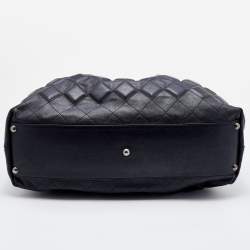 Pre Owned Chanel Black Quilted Leather Sloane Square Tote