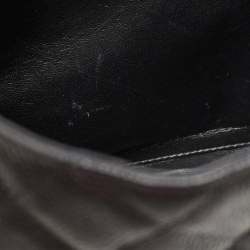 Pre Owned Chanel Black Quilted Caviar Leather Maxi Classic Single Flap Bag