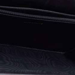 Pre Owned Chanel Black Chocolate Bar Leather Wallet