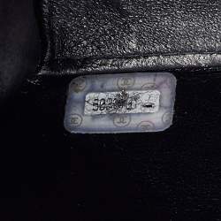 Pre Owned Chanel Black Quilted Caviar Leather Vintage Flap Shoulder Bag