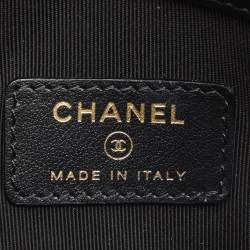Chanel Black Quilted Caviar Leather Filigree Wallet