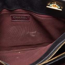 Pre Owned Chanel Black Quilted Leather CC Chain Tote