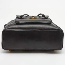 Pre Owned Chanel Black Quilted Lambskin Leather Duma Backpack