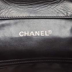 Pre Owned Chanel Black Quilted Lambskin Leather Duma Backpack
