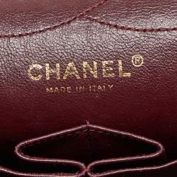 Pre Owned Chanel Black Quilted Aged Leather Reissue 2.55 Classic 227 Flap Bag
