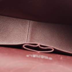 Pre Owned Chanel Black Quilted Caviar Leather Jumbo Classic Double Flap Bag