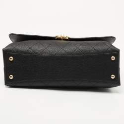 Pre Owned Chanel Black Caviar Leather Medium Chic Affinity Flap Shoulder Bag