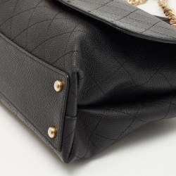 Pre Owned Chanel Black Caviar Leather Medium Chic Affinity Flap Shoulder Bag