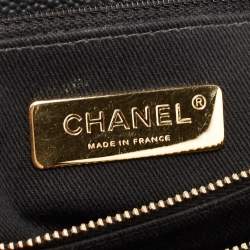 Pre Owned Chanel Black Caviar Leather Medium Chic Affinity Flap Shoulder Bag