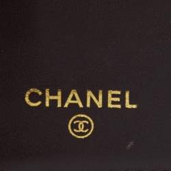 Chanel Black Quilted Caviar Leather L Yen Continental Wallet
