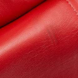 Pre Owned Chanel Red Lipstick Quilted Leather Reissue 2.55 Classic 226 Flap Bag
