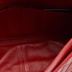 Pre Owned Chanel Red Lipstick Quilted Leather Reissue 2.55 Classic 226 Flap Bag