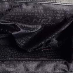 Pre Owned Chanel Black Leather Charm Chain Clutch