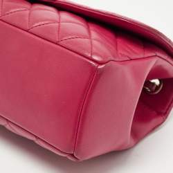 Pre Owned Chanel Red Quilted Leather Medium Mademoiselle Chic Flap Bag