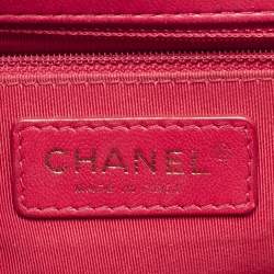 Pre Owned Chanel Red Quilted Leather Medium Mademoiselle Chic Flap Bag