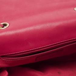 Pre Owned Chanel Red Quilted Leather Medium Mademoiselle Chic Flap Bag