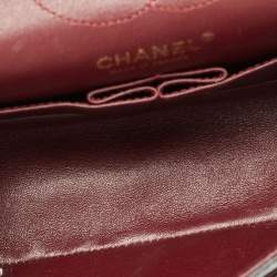 Pre Owned Chanel Black Quilted Aged Leather Lucky Charms Reissue 2.55 Classic 224 Flap Bag