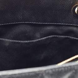 Pre Owned Chanel Black Quilted Caviar Leather GST Tote
