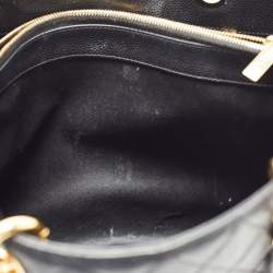 Pre Owned Chanel Black Quilted Caviar Leather GST Tote