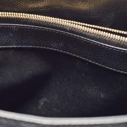 Pre Owned Chanel Black Quilted Caviar Leather GST Tote