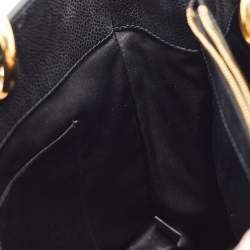 Pre Owned Chanel Black Quilted Caviar Leather GST Tote