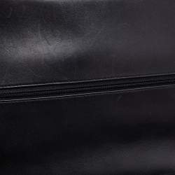 Pre Owned Chanel Black Quilted Leather Maxi Classic Double Flap Bag