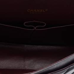 Pre Owned Chanel Black Quilted Leather Maxi Classic Double Flap Bag